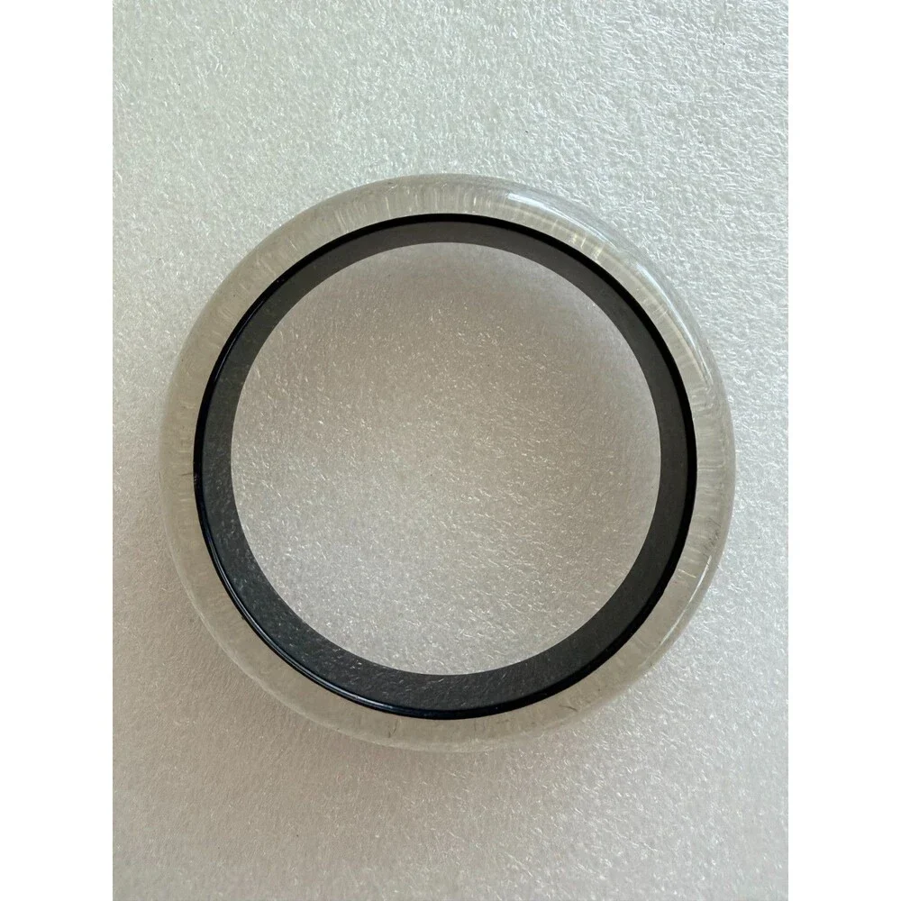 AMEDEO NYC Black Shimmer Clear Resin Chunky Bangle Bracelet  An authentic AMEDEO